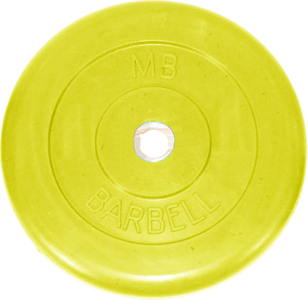 Блин MB Barbell d51 мм 15kg Yellow