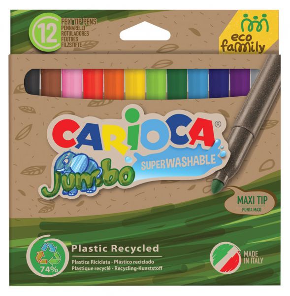 Фломастеры Carioca Jumbo EcoFamily